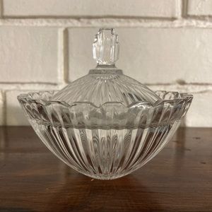 Vintage Mikasa Art Deco Crystal Candy Dish